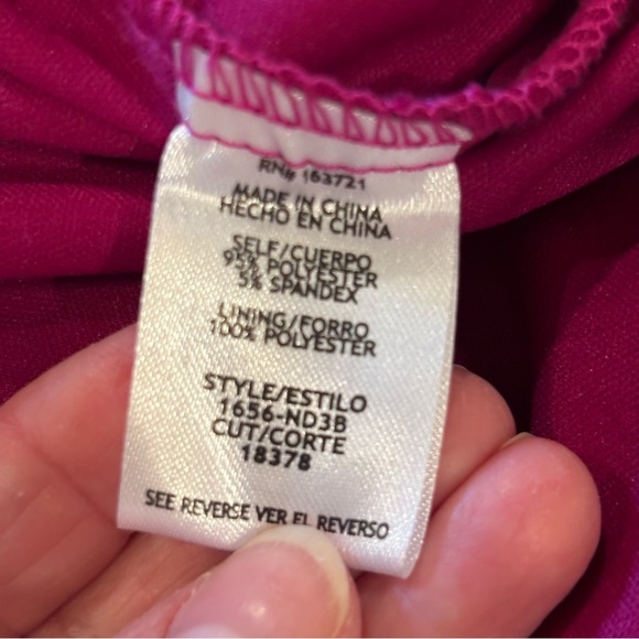 NWT City Vibe Velvet Fringe Asymmetrical Hem Bodycon Dress in Berry, size 11 - Picture 14 of 15